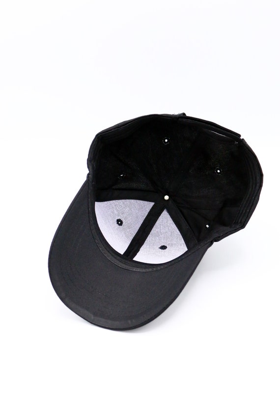 ON SALE Black Cotton Fabric Baseball 
