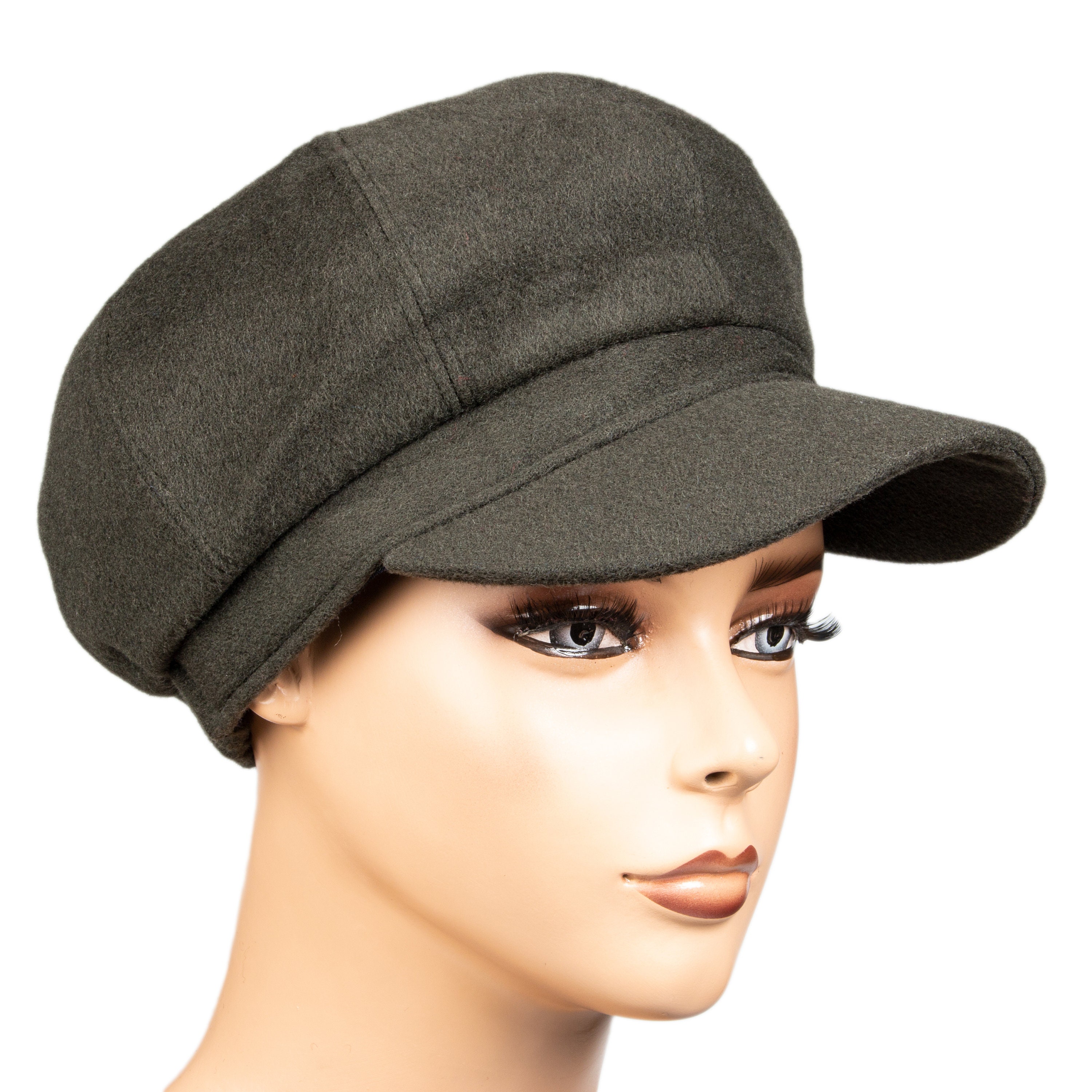 ●MILLO ARCHIVE● The Process Flat Cap Khaki ML570KAK Vintage Islay Woolen Mill Hat S Small Wool Plaid Flat Cap