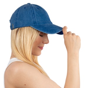 Cotton Baseball Cap, Baseball Hat, Pigment Dyed Cap, Men Summer Hat, Adjustable Baseball Cap, Women Summer Hat, Birthday Gift