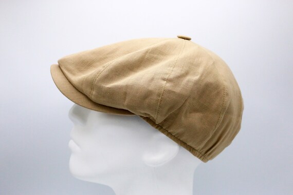 Camel Summer Linen 8 Panels Cap Peaky 
