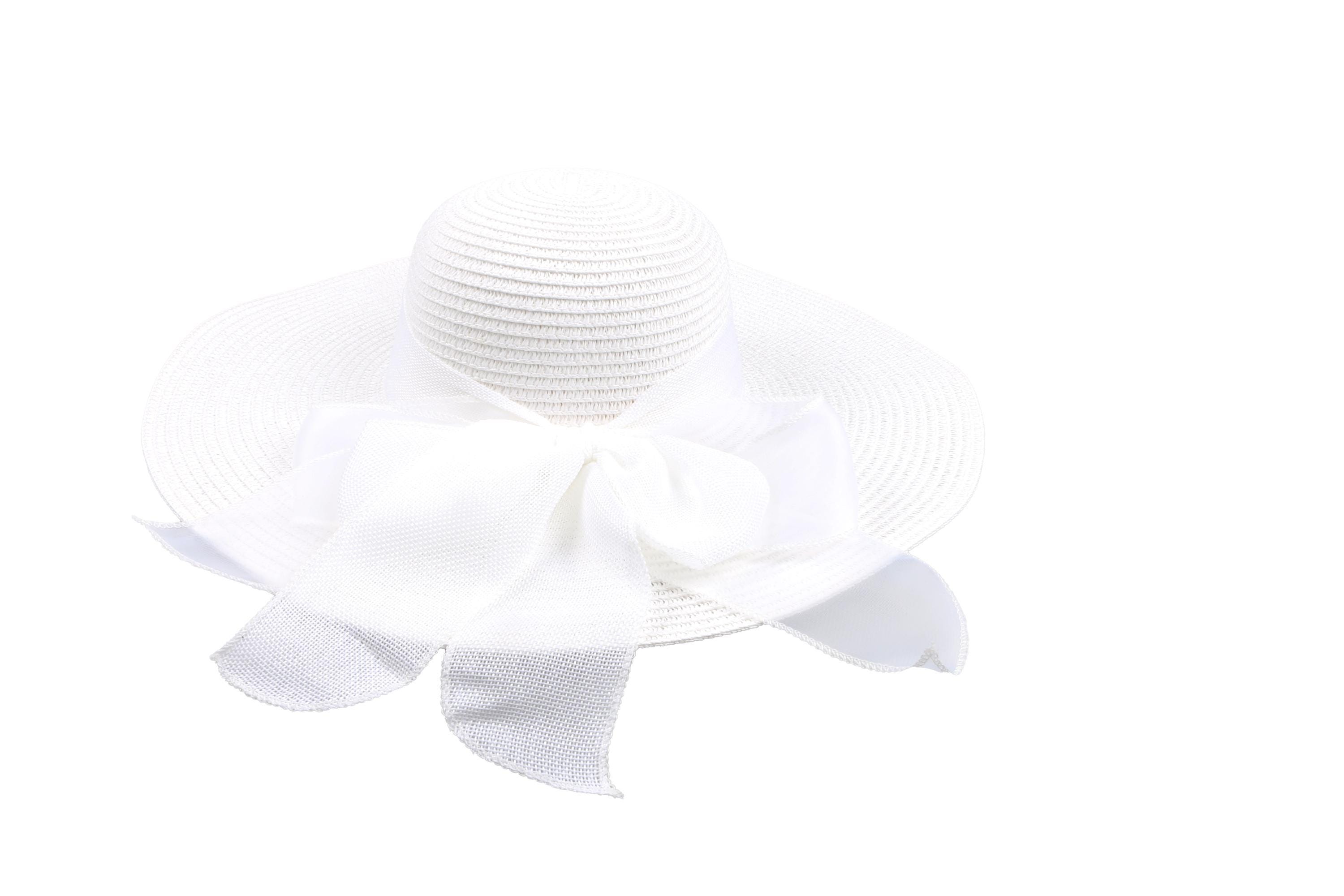 Sun Hat Customized White Bow - Etsy