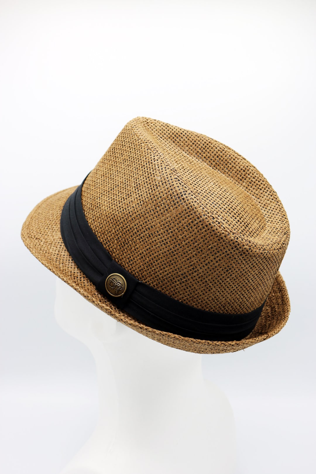 Brown Fedora Straw Hat, Hatsquare Straw Fedora Hat, Beach  display picture 3