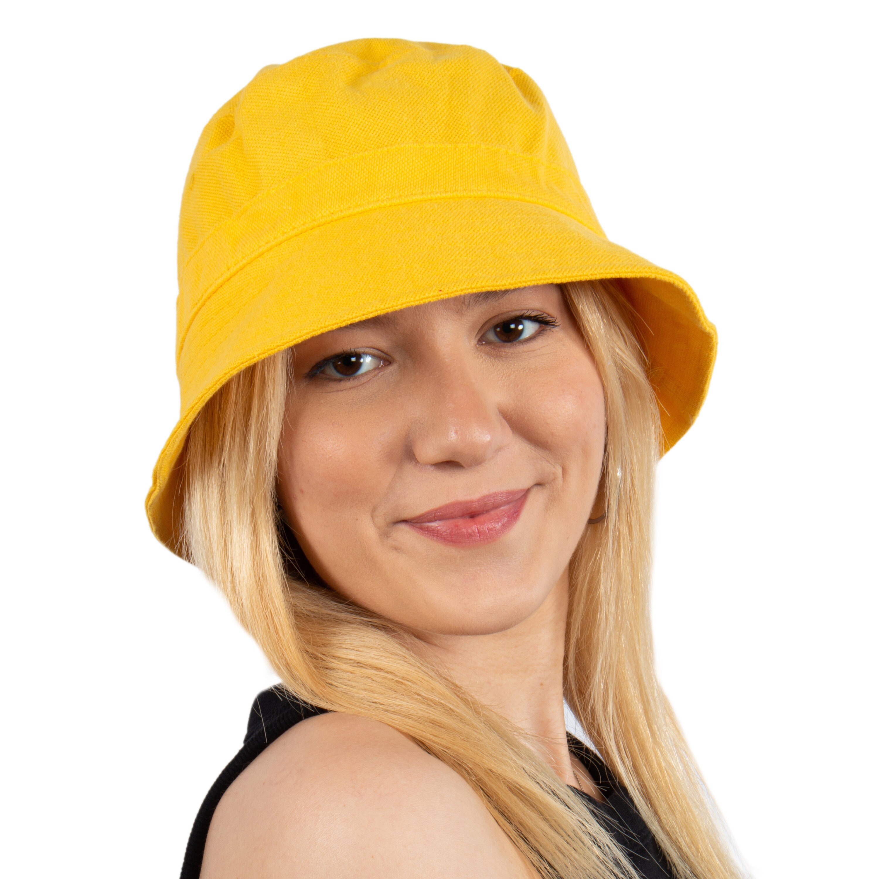Amazon yellow bucket hat Shulemin Portable Folding Fisherman Sun Hat Outdoor Men Women Bucket Cap, Yellow - com