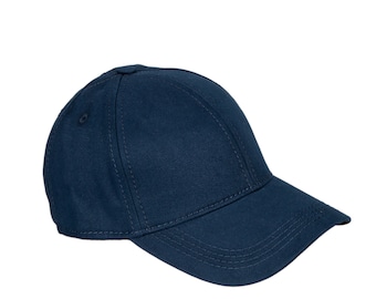 Dark Blue Cotton Fabric Baseball Cap, Hatsquare Baseball Hat,  Men Summer Adjustable Baseball Cap, Women Summer Hat, Sports Hat, Dad Cap