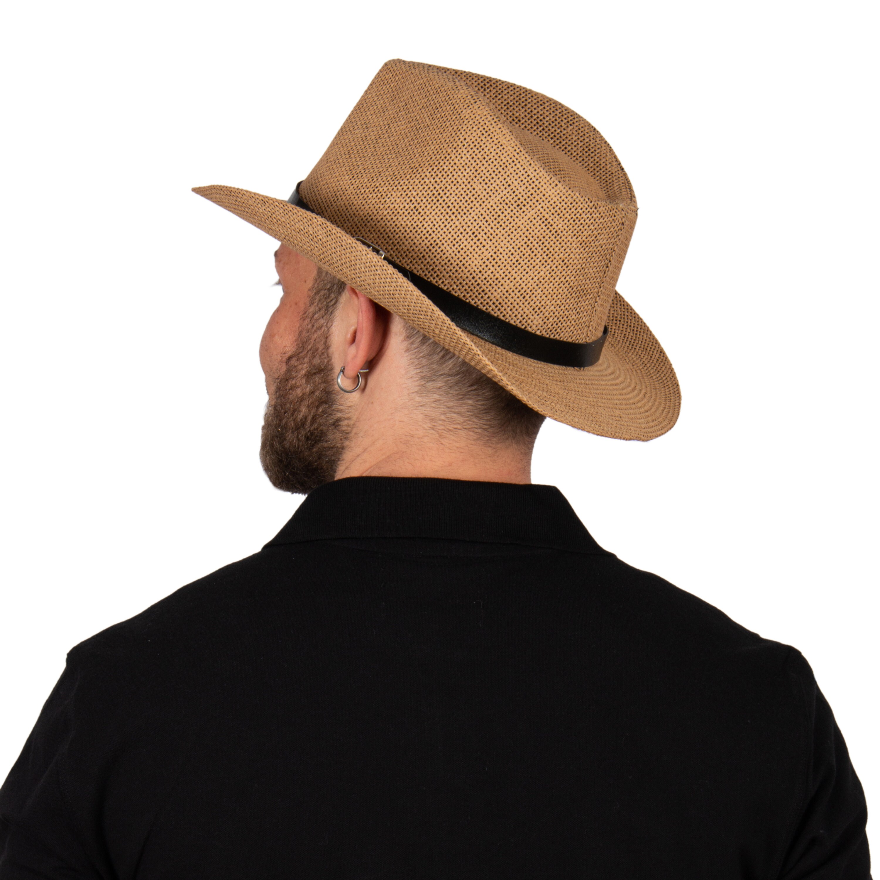 Camel Summer Cowboy Cowgirl Hat, Boho Cowboy Hat , Fedora  display picture 1