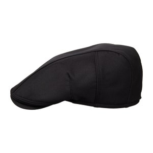 Black Water Resistant Flat Cap, Peaky Blinders Hat, Ultra Light Baker Boy Hat, Irish flat cap, Vegan Newsboy Cap,  Hatsquare Man Hat