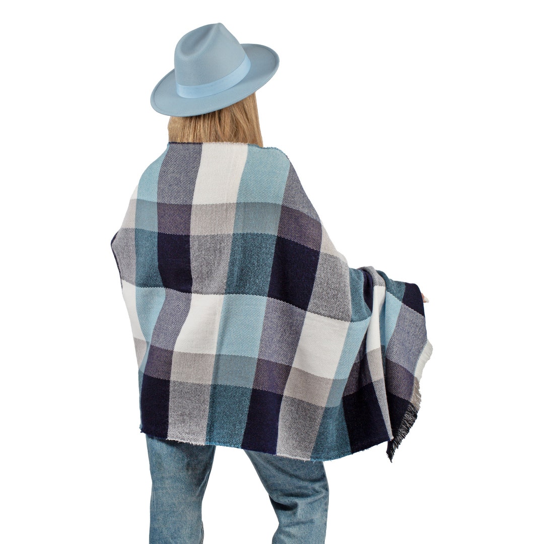 Baby Blue Fedora Hat Vegan Felt Stiff Brim Hat Women Winter Etsy