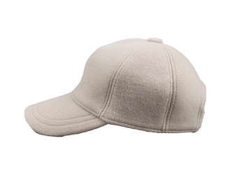 Women\'s A Beige Winter Warm Classic Wool Adjustable Baseball Style Hat Cap Avilego Winter Baseball Cap for Women Lamb Wool Solid Color  main image 2