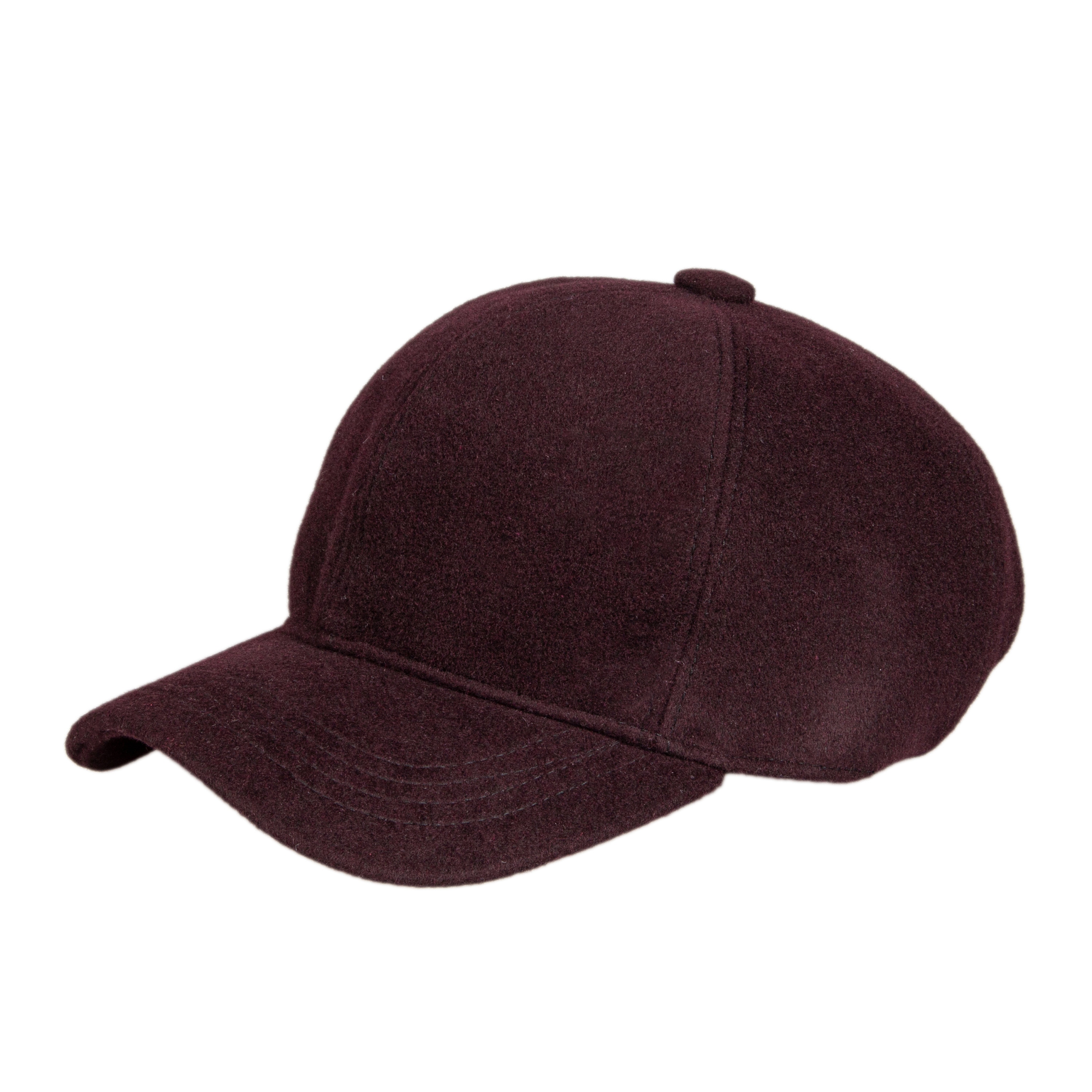 Dark Purple Wool Baseball Hat, Wool Baseball Cap, Winter Hat