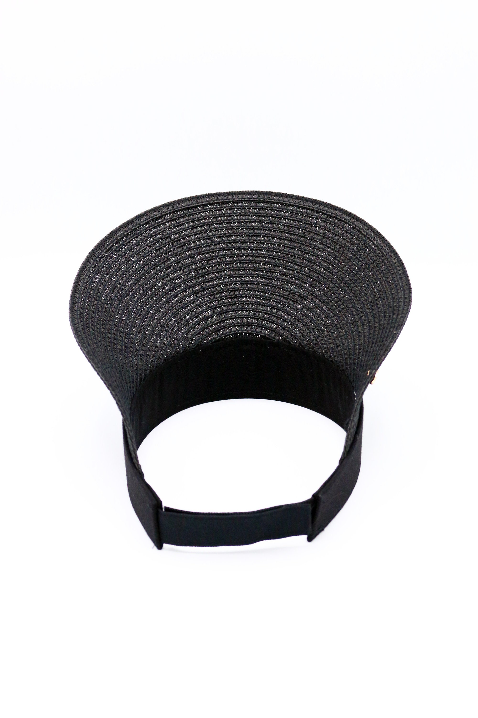 M.A.M.A. - Visor Straw Women\'s Hat Black Ladies Visor - Black – Best of Golf America main image 4
