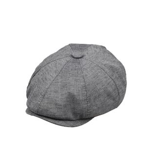 Summer Linen 8 Panel Newsboy Cap, Peaky Blinders Hat, Hatsquare Baker Boy Hat, Lightweight Men Hat, Wedding hat, Groomsman Gift, Vintage Cap