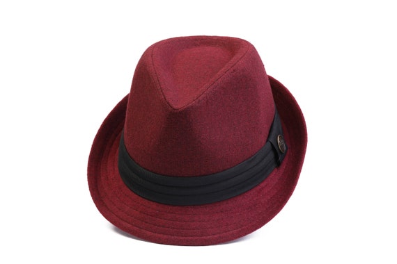 Dark Blue Fedora Polar Fleece Hat, Women Winter Hat, Stiff Fedora Hat, Boho  Hat, Short Brim Hat, Vintage Hat, Christmas Gift -  Israel