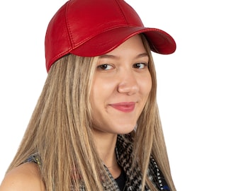 Gorra de béisbol de cuero de colores básicos, gorra de cuero cuadrada, gorra de cuero para mujer, gorra de cuero ajustable, gorra de béisbol para hombre, gorra deportiva