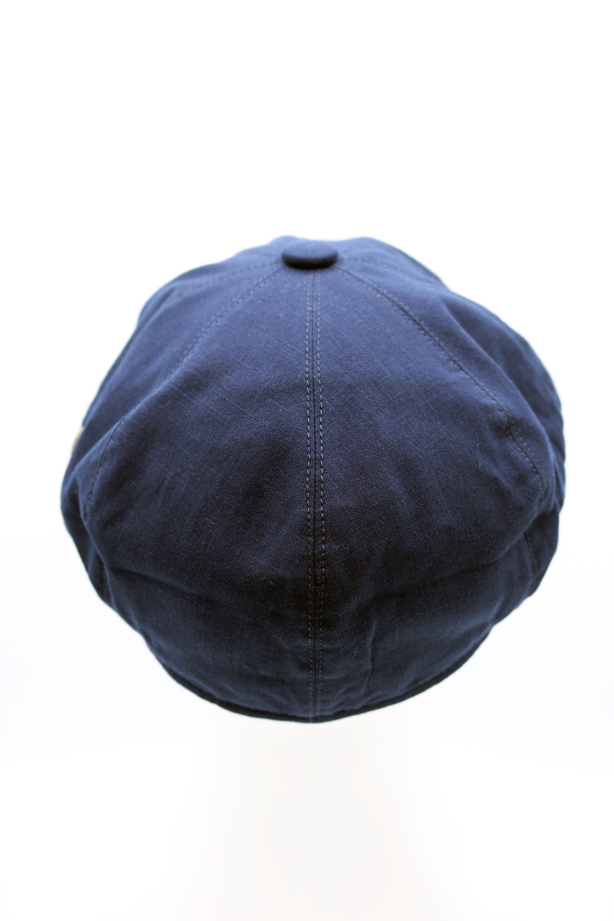Dark Blue Summer Linen 8 Panels Cap Peaky Blinders Hat Baker | Etsy