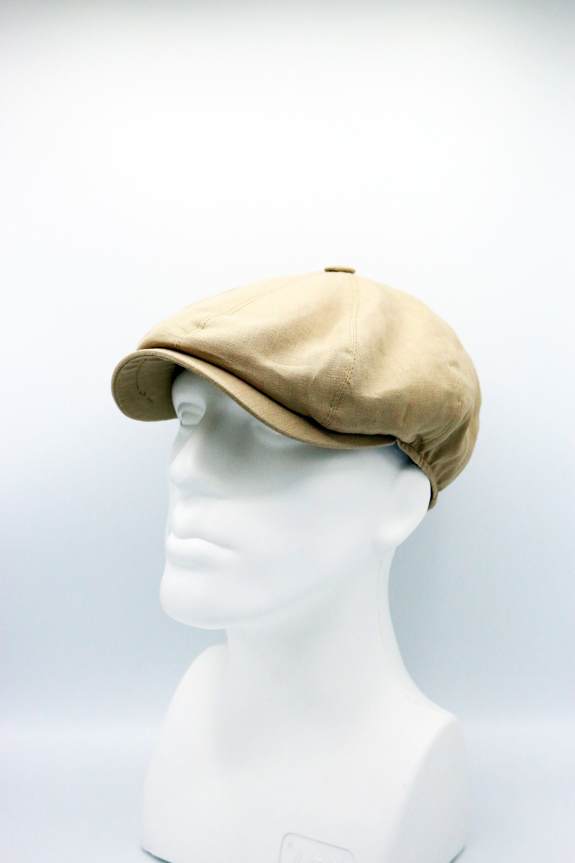 Camel Summer Linen 8 Panels Cap, Peaky Blinders Hat, Baker Boy Summer Hat, Irish Flat Cap, Gatsby Hat, Ivy League Hat, Groomsmen Cap