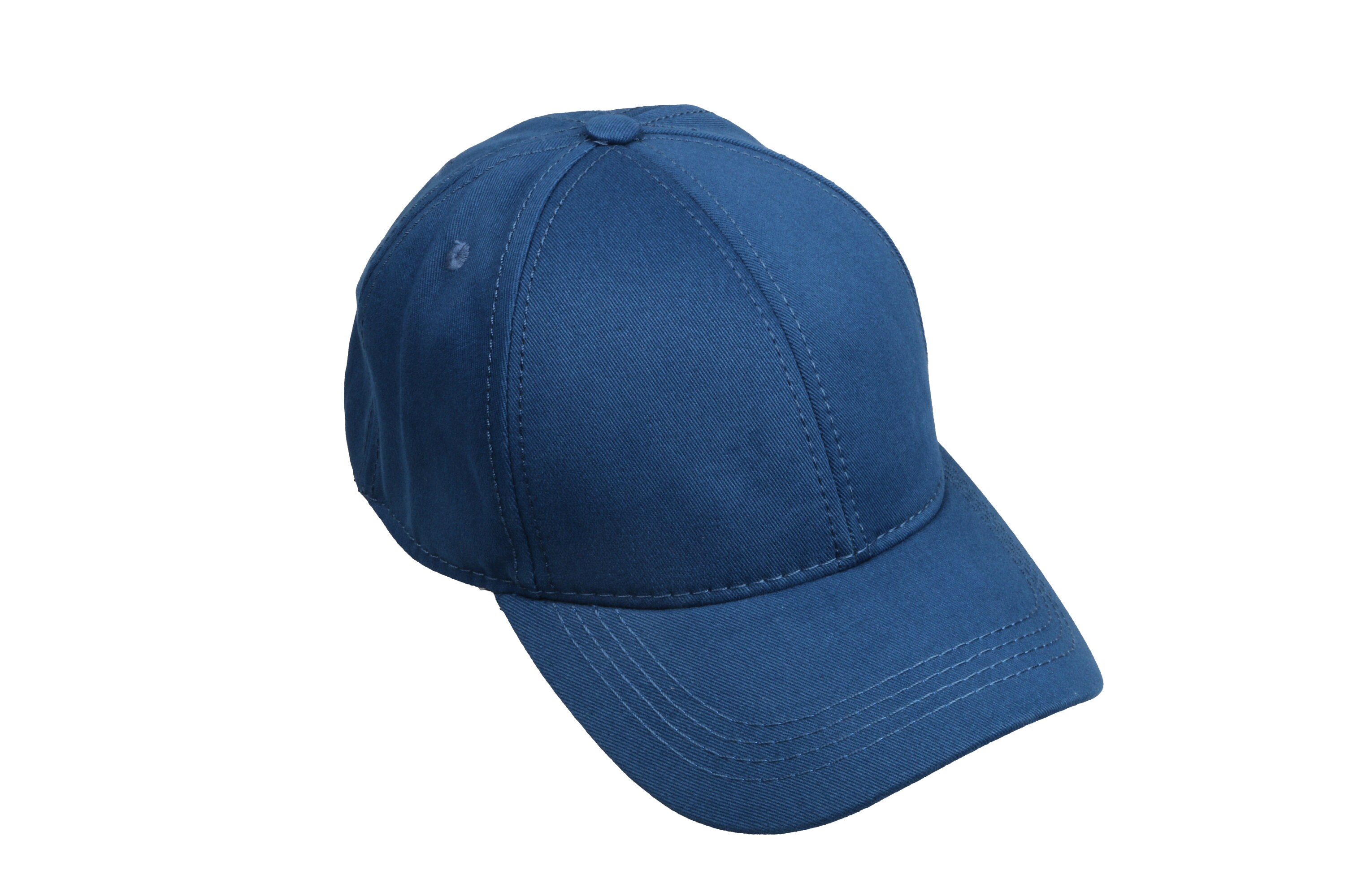 Navy Cotton Fabric Classic Baseball Cap, Hatsquare 6 Panel