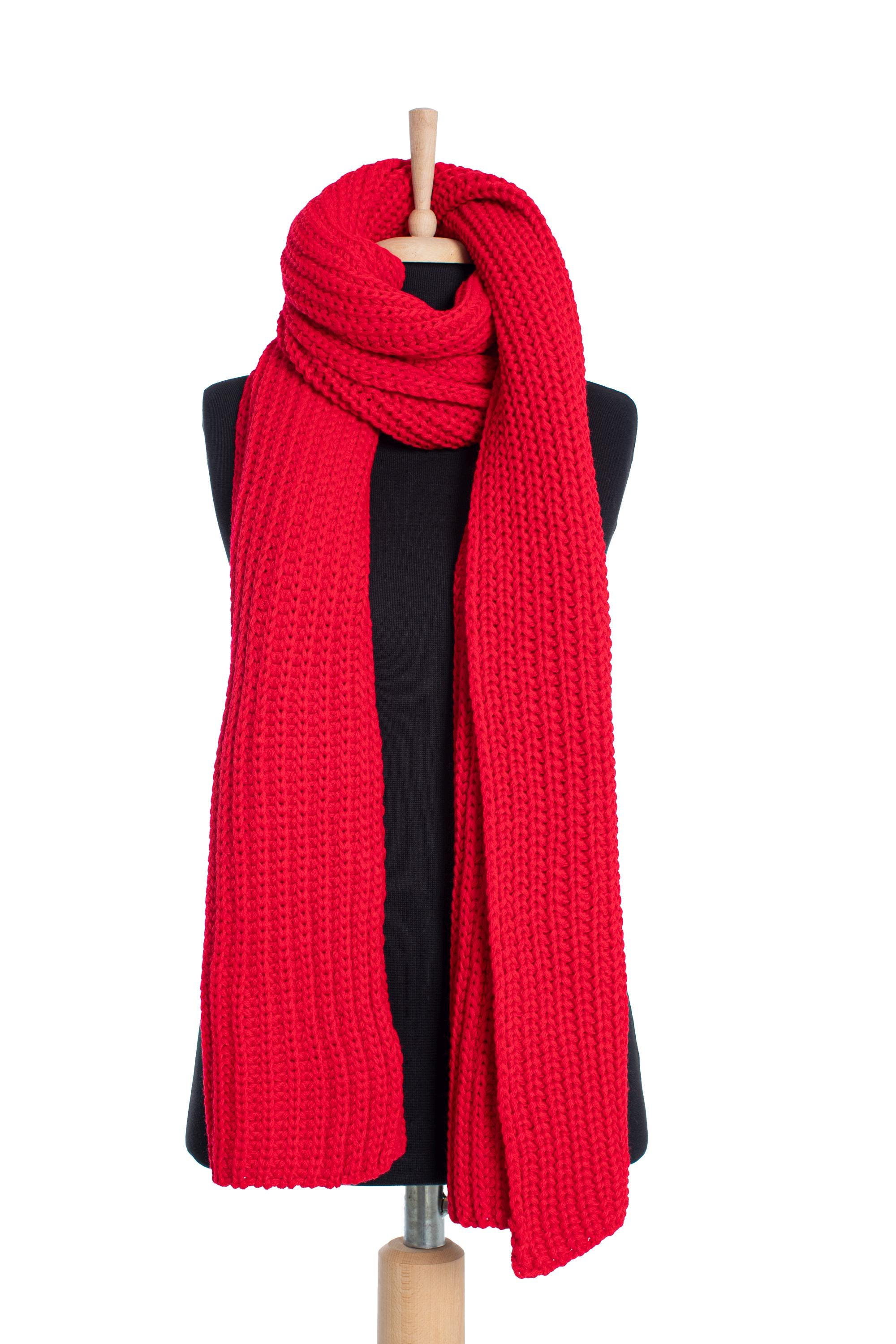 Red Knit Scarf - Etsy Red Knit Scarf - Etsy