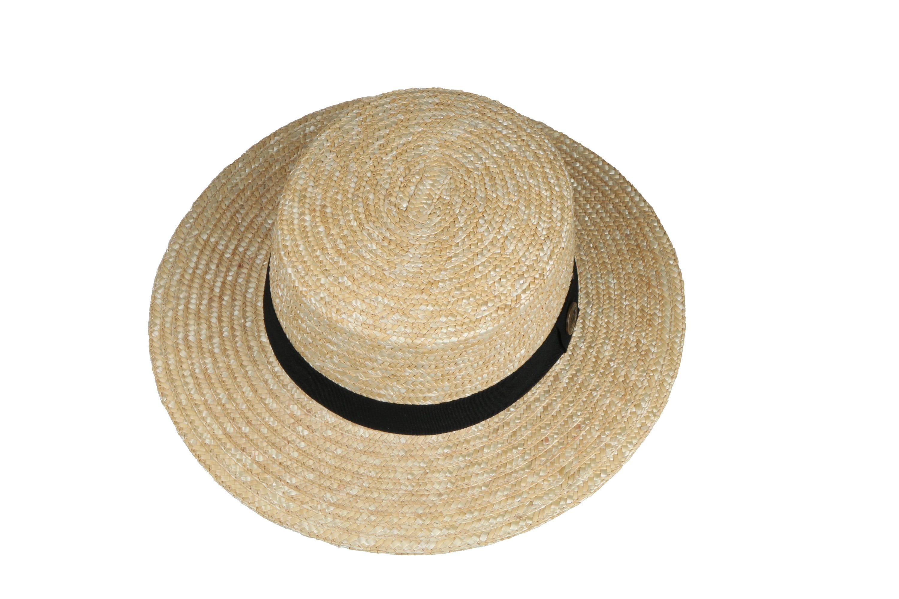 Straw Boater Hat, Summer Men Women Fedora Hat,  Hatsquare Bolero Hat, Straw Wide Brim Hat, Flat Brim, Round Captain Hat, Gondolier Hat