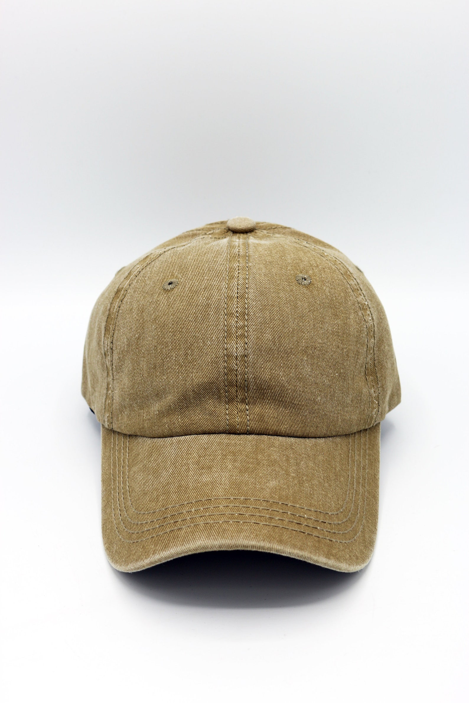 Camel Cotton Baseball Cap Baseball Hat Pigment Dyed Cap Men Etsy