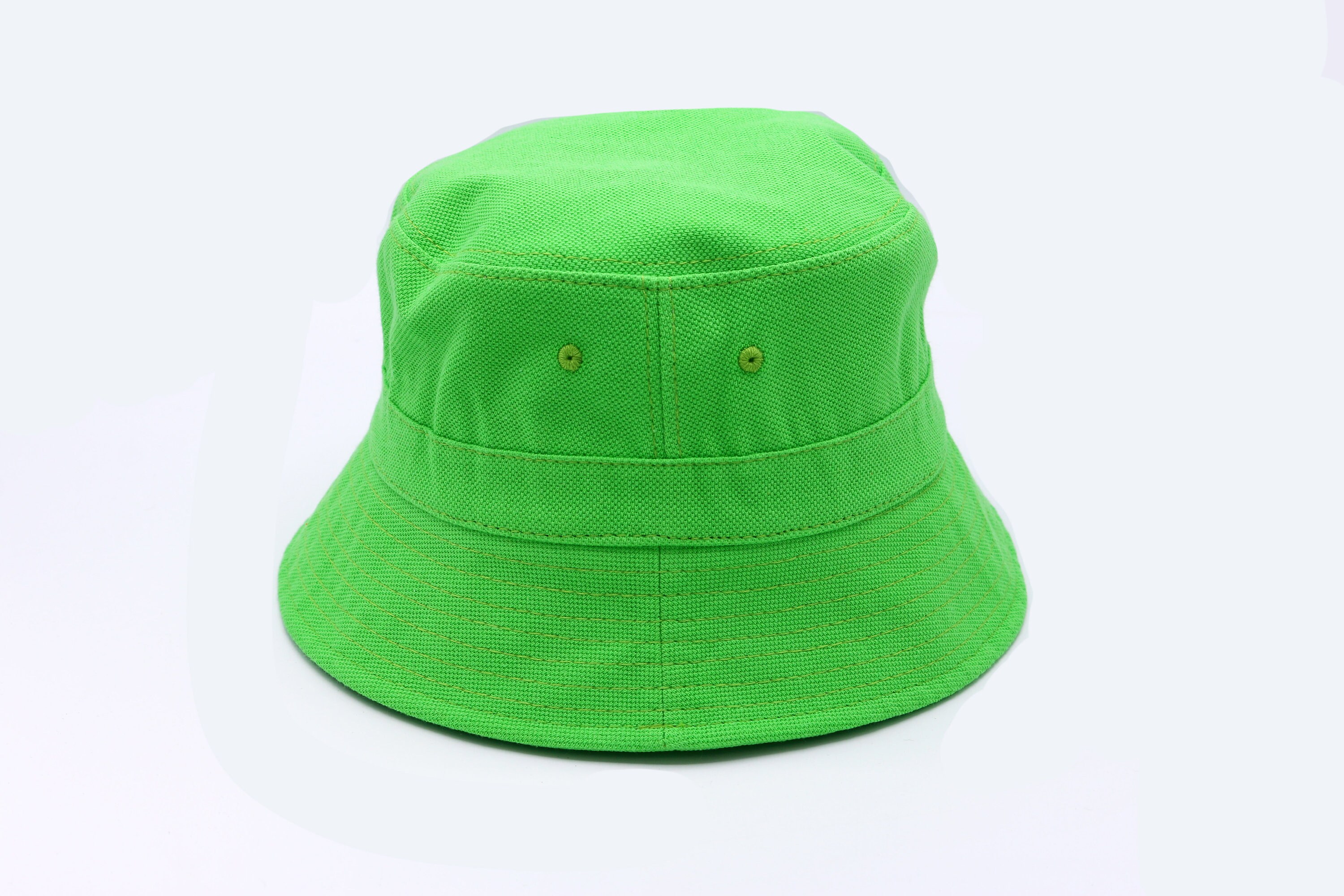Neon Green Bucket Hat Bright Color Bucket Hat One Size Hat Etsy