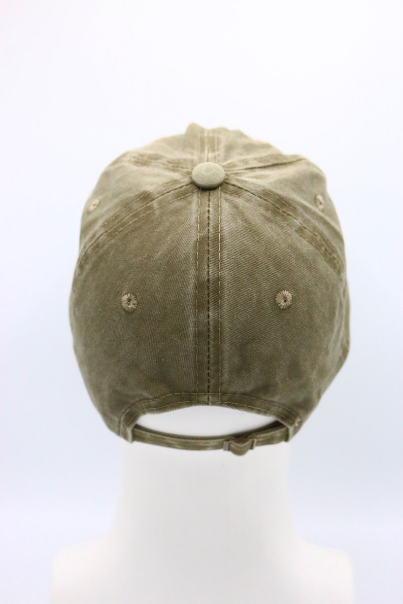 Green Cotton Baseball Cap, Baseball Hat, Pigment Dyed Cap, Men Summer ...
