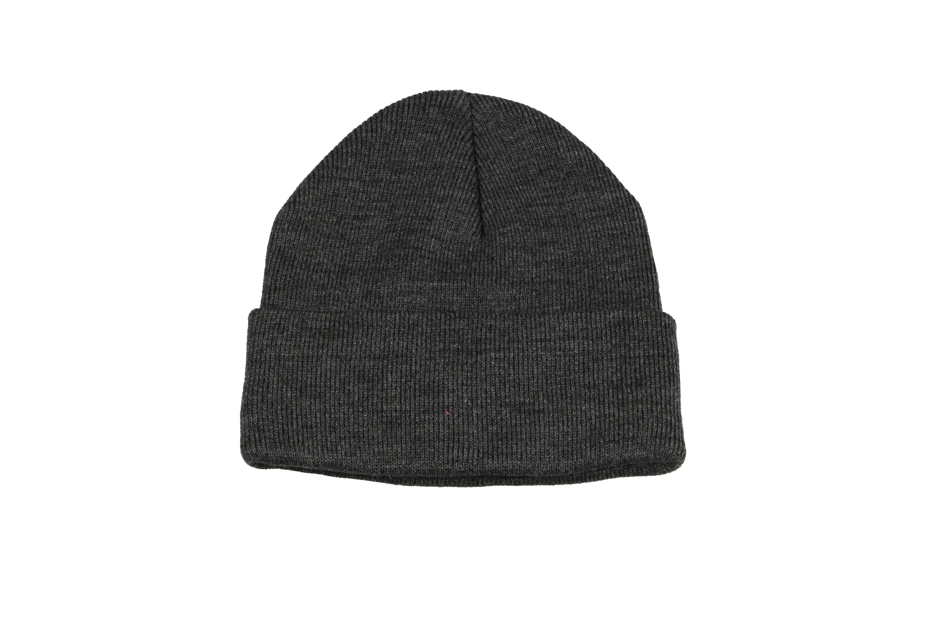 Dark Gray Basic Beanie Cap, 24 Colors Soft Acrylic Unisex Beanie