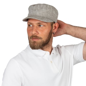 Light Green/ Greenish Gray Summer Cotton Military Cap, Light Army Style Hat, Castro Cap, Man Cadet Cap, Hunting Ranger Strapback Cap