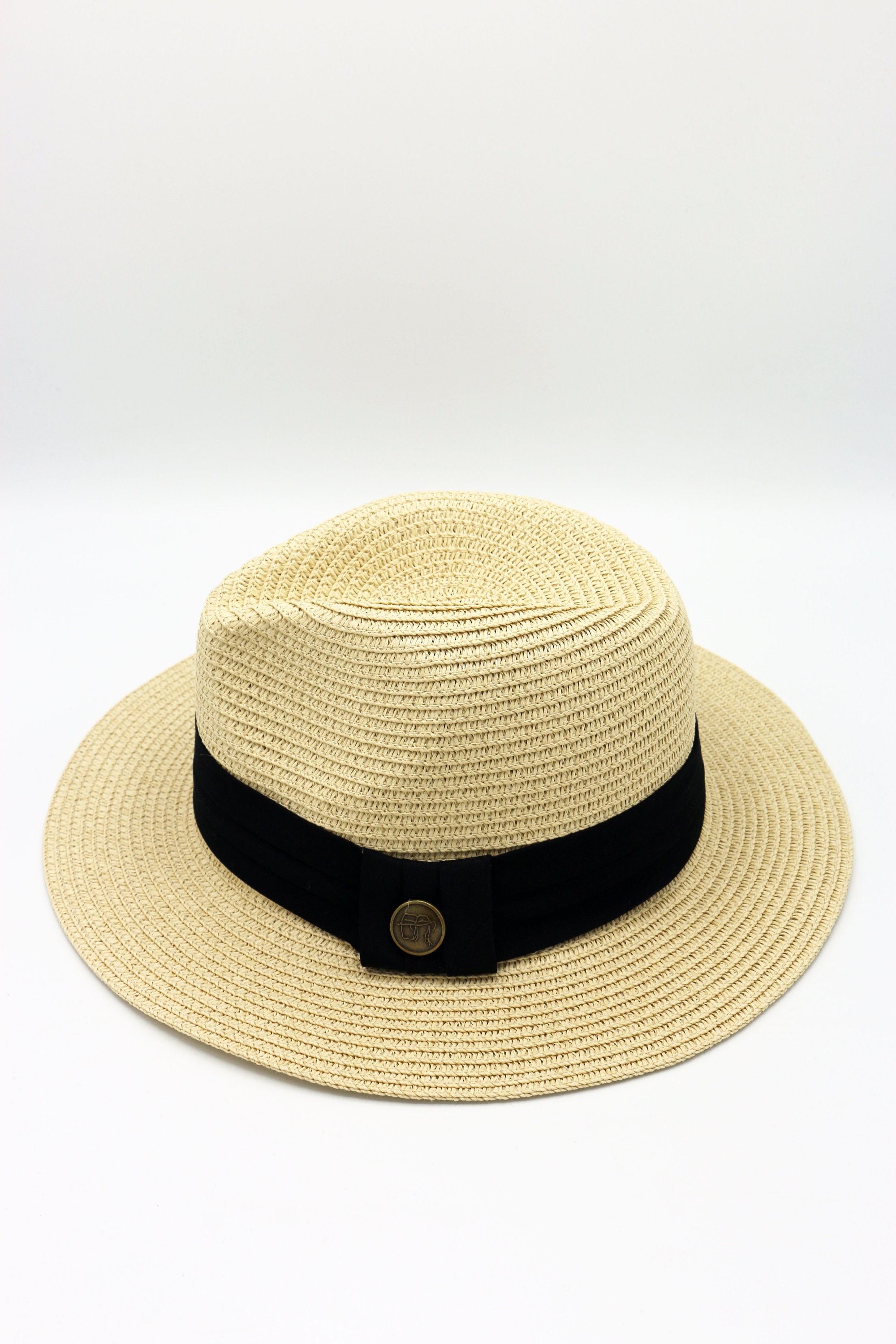 Beige Straw Panama Hat Fedora Hat Holiday Hat Women Summer - Etsy