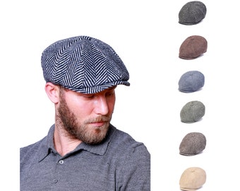 Houndstooth Wool 8 Panels Cap Peaky Blinders Hat Baker Boy - Etsy