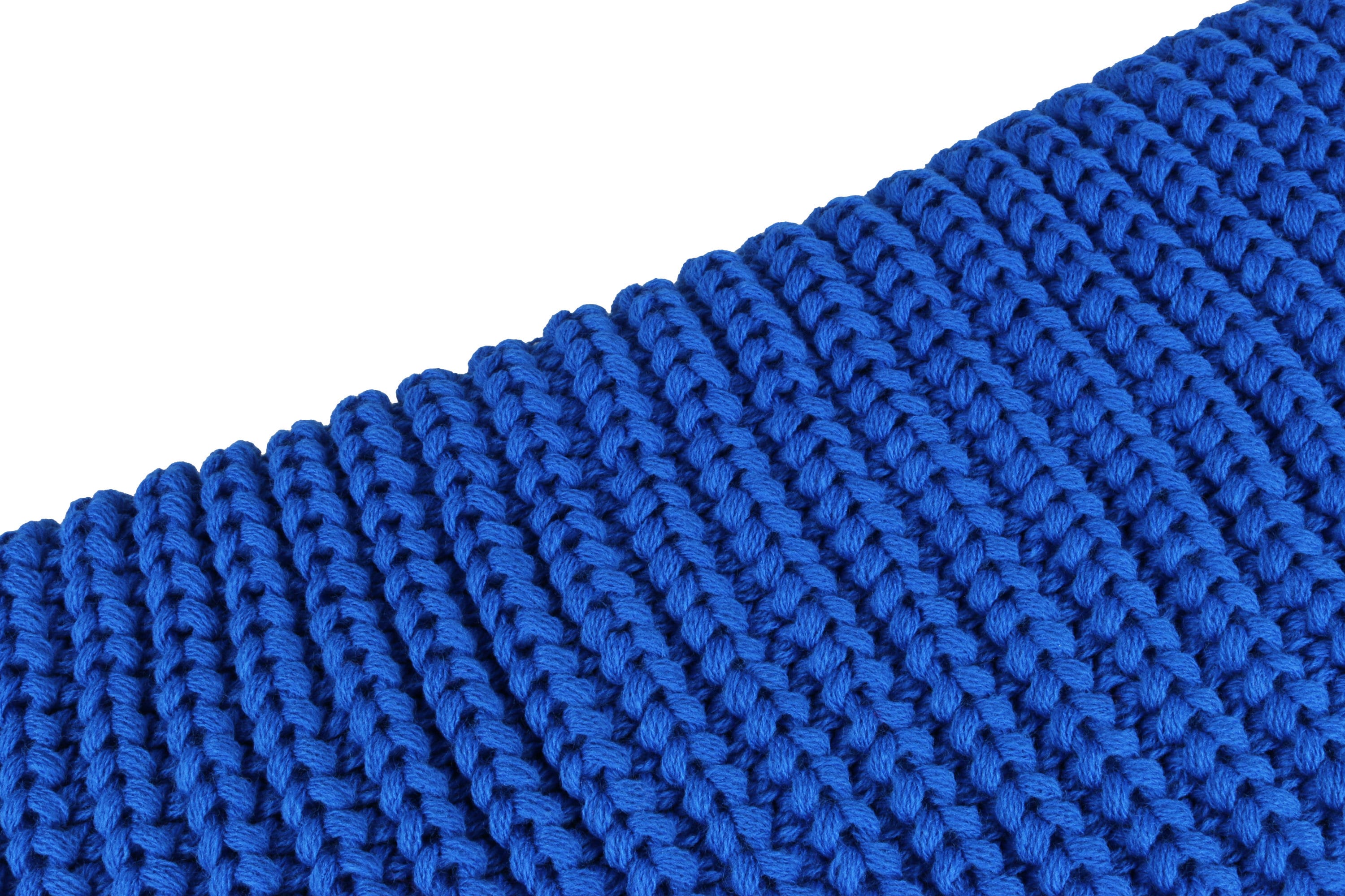 Blue Oversize Extra Long Chunky Scarf, Unisex Winter Hand Knitted Shawl ...