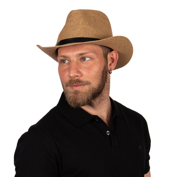 LAST ONE ☝️ Bohemian-Western Style Panama Hat—CAMEL WhiteleyEpsomPanama_M83_01_180  main image 4