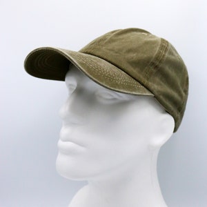 Green Cotton Baseball Cap, Baseball Hat, Pigment Dyed Cap, Men Summer Hat, Adjustable Baseball Cap, Women Summer Hat imagem 2