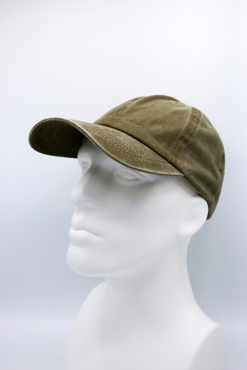 Green Cotton Baseball Cap, Baseball Hat, Pigment Dyed Cap, Men Summer Hat, Adjustable Baseball Cap, Women Summer Hat imagem 2