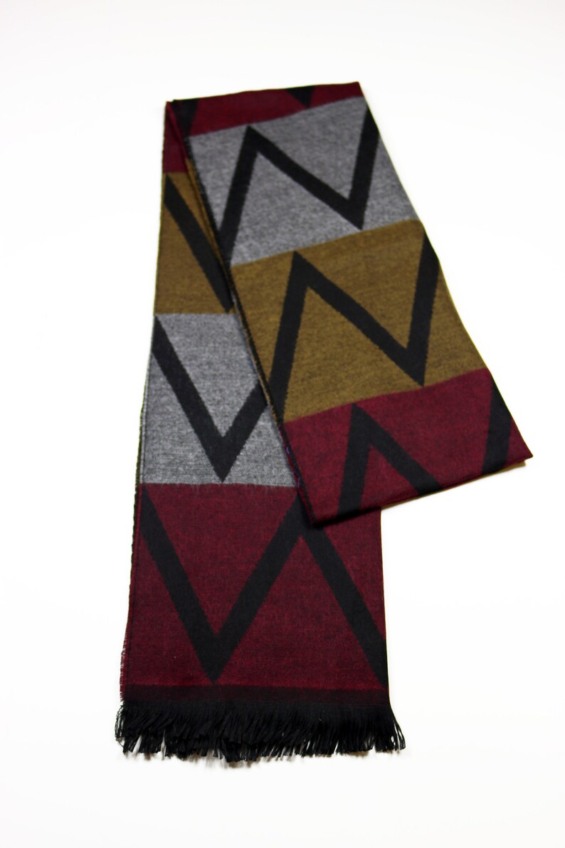 Cavalli Class Burgundy Wool Men Scarf