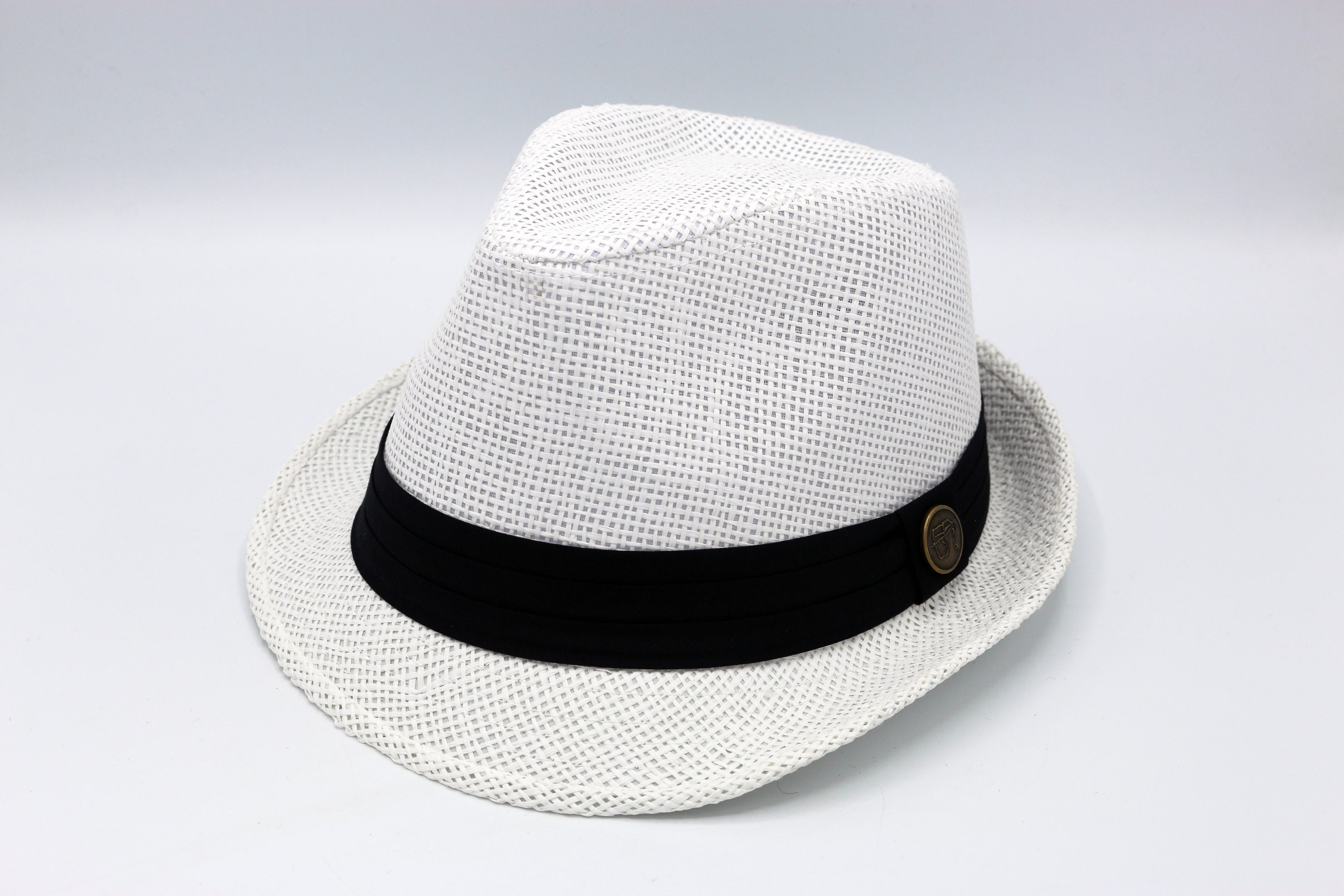 White Borsalino Straw Hat Holiday Hat Men Summer Hat Straw | Etsy