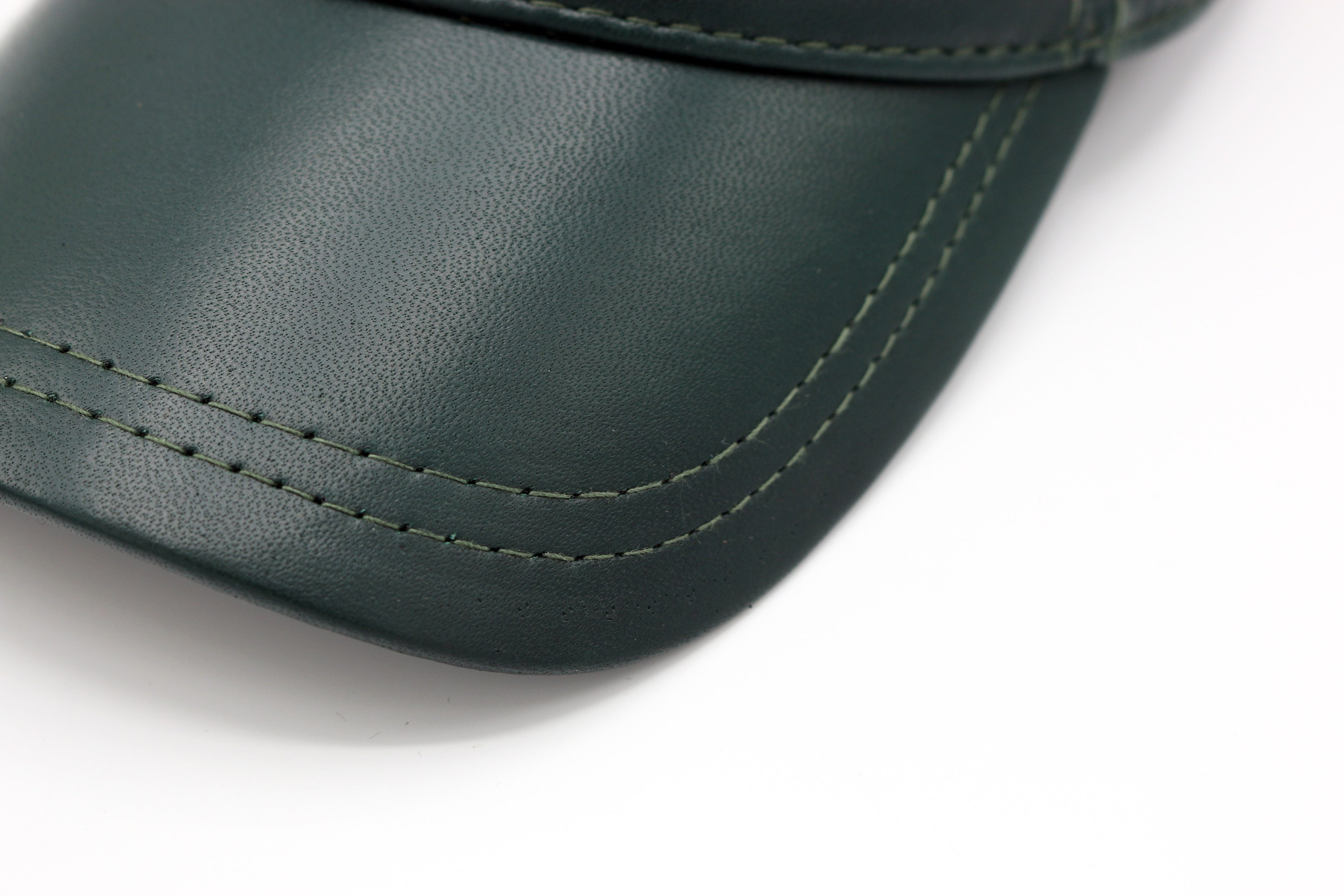 Personalized Emerald Green Leather Baseball Cap Woman Leather Etsy