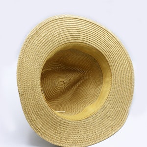 Beige Straw Panama Hat Fedora Hat Holiday Hat Women Summer - Etsy