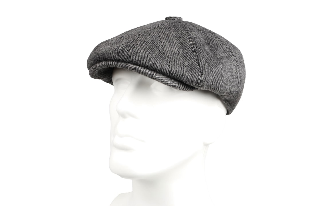 B wool leather Herringbone cap hat Boston College Maroon Herringbone Wool Baseball Cap  main image 4