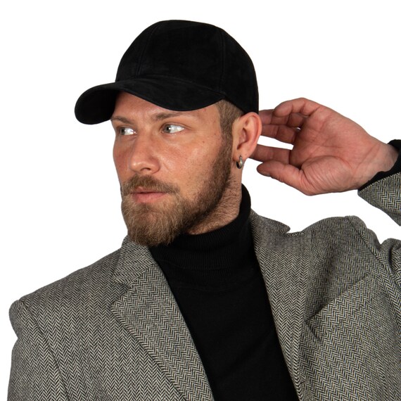 【新作からSALEアイテム等お得な商品満載】 Cap, Baseball Leather Suede Hatsquare Man Cap, Baseball Clothing