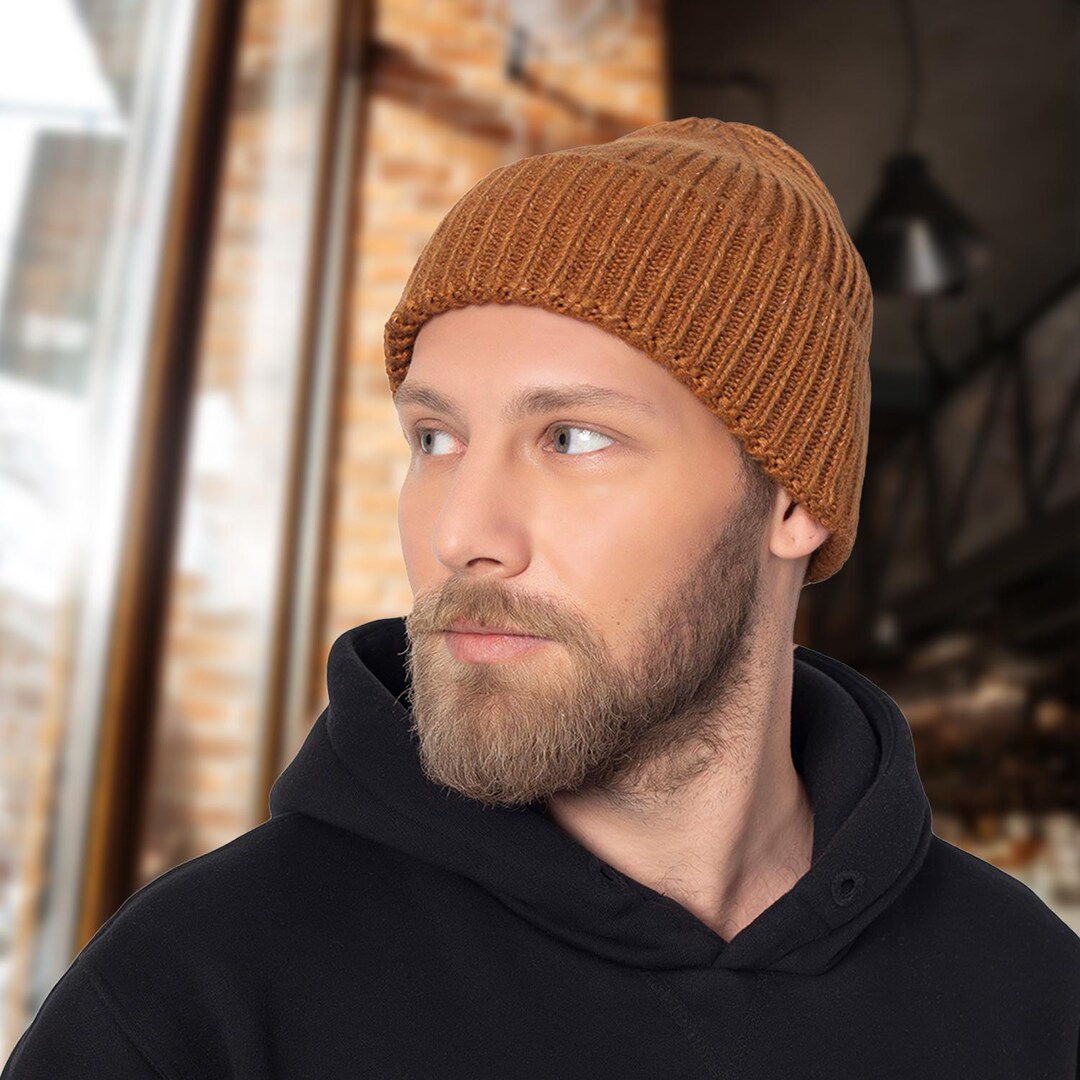 Unisex Camel Beanie Skull Cap with Drawstring Warm Winter Hats for Outdoor QIZYOQA Cool Camel Beanie Hat for Men Women Knit Skull Cap  main image 4