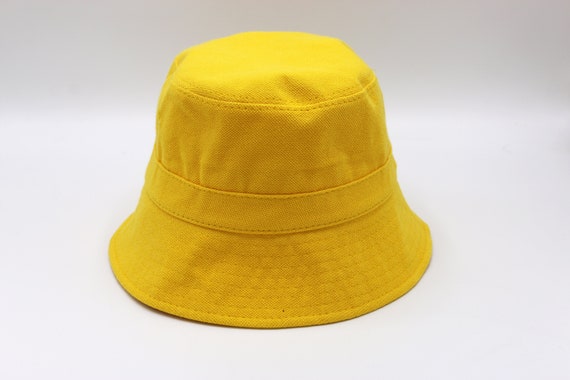 Neon Yellow Bucket Hat Bright Color 