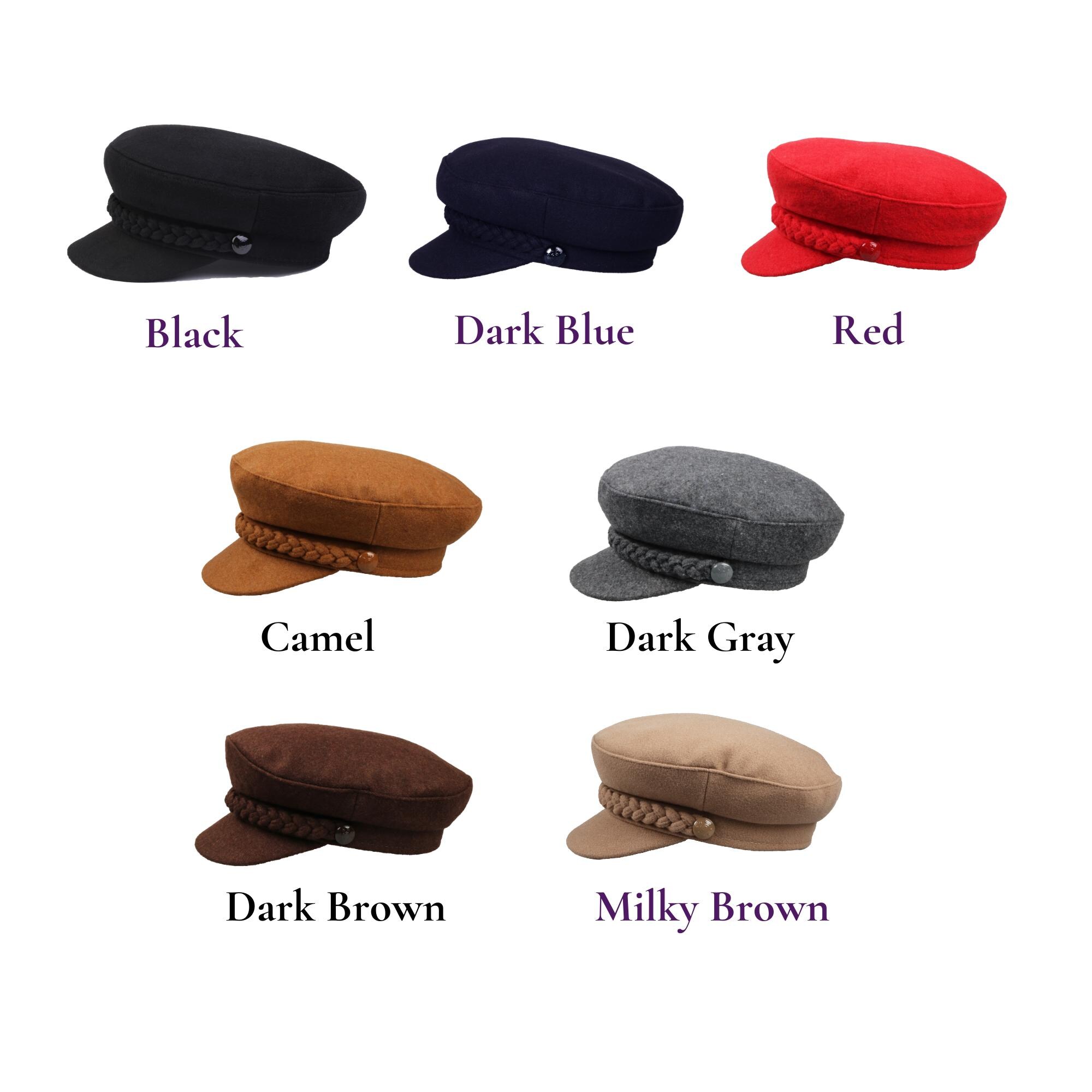 Black Man Wool Fiddler Sailor Hat, Boating Accessories, Man