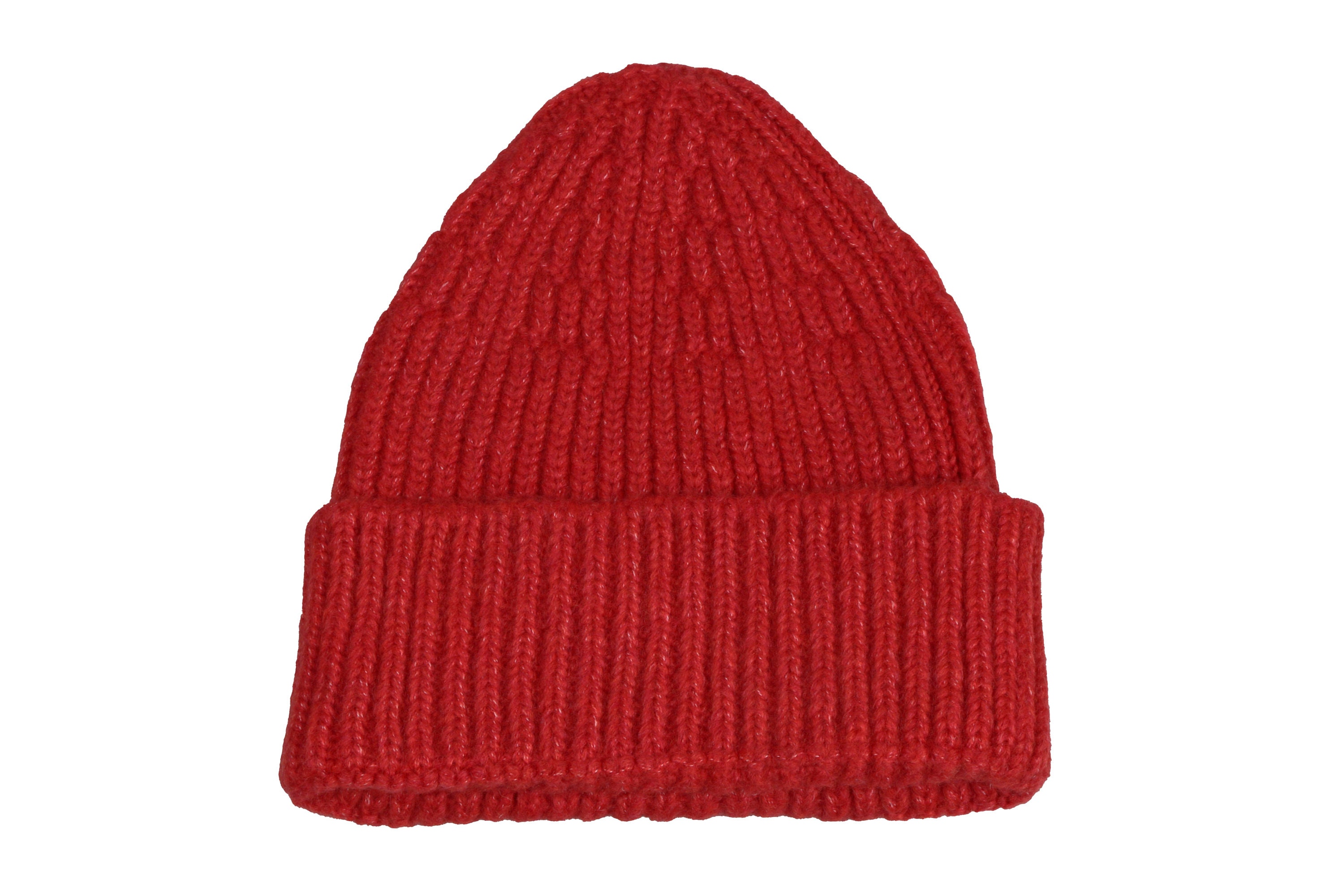 Bonnet unisexe sans couture rouge, bonnet unisexe en acrylique