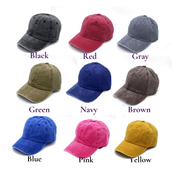 Cotton Baseball Cap, Baseball Hat, Pigment Dyed Cap, Men Summer