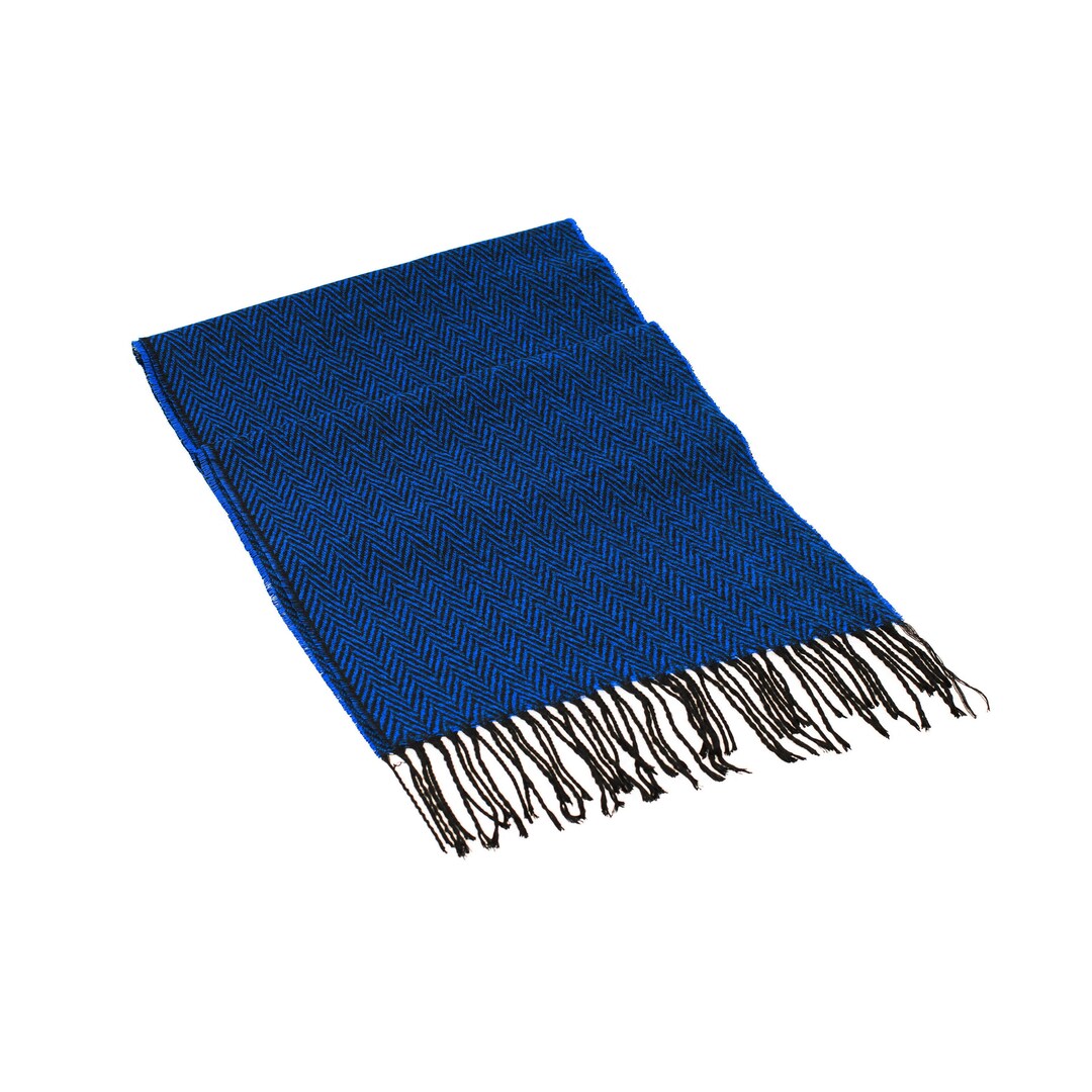 Blue Herringbone Wool Men Scarf Suit Scarf Colorful Scarves Etsy