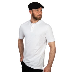 White Summer Hat, Flat Cap, Cotton Summer Hat, Peaky Blinders Hat, Baker Boy Hat, Unisex Summer Hat, Gatsby Hat, Colourful, moustache main image 1
