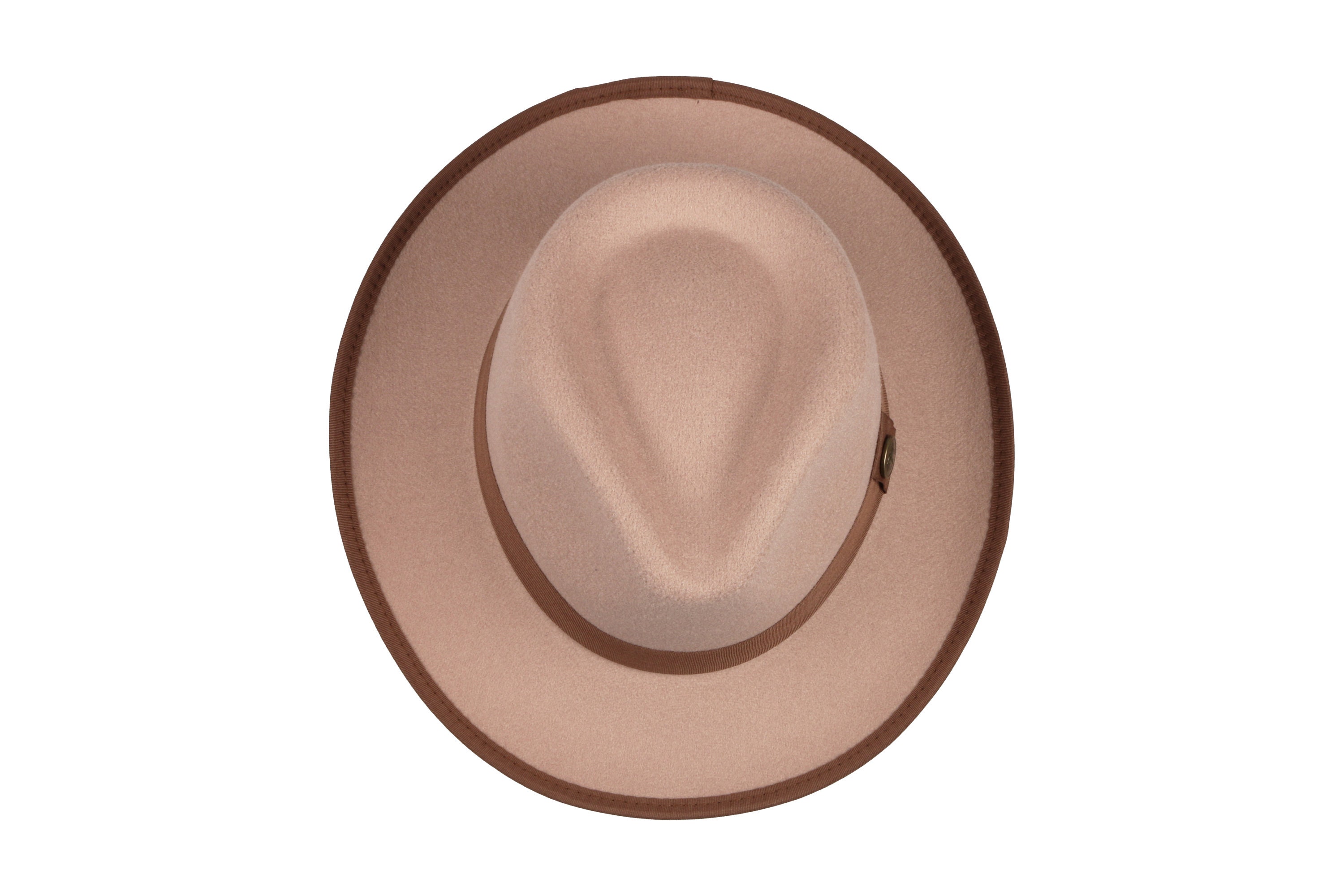 BARLEY Vegan Felt Fedora-MILK Redline Wool LiteFelt Safari Fedora Hat – Village Hat Shop main image 4