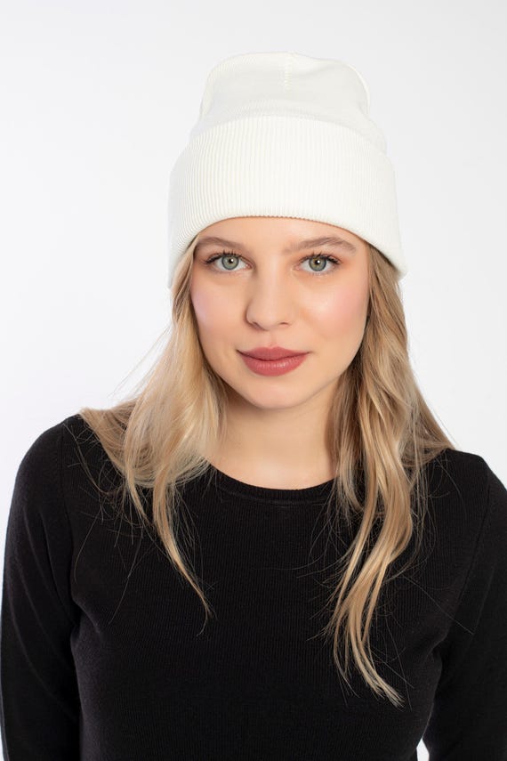 Dark Gray Basic Beanie Cap, 24 Colors Soft Acrylic Unisex Beanie