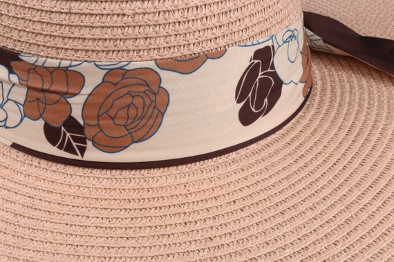 Women\'s Straw Sun Hat with Pink Band and Floral Bow Cara 3 main image 4