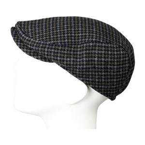 Green Houndstooth Wool One Size Flat Cap, Peaky Blinders Hat, Hatsquare  Baker Boy Hat, Irish flat cap, Newsboy Cap, Men Scarf Set